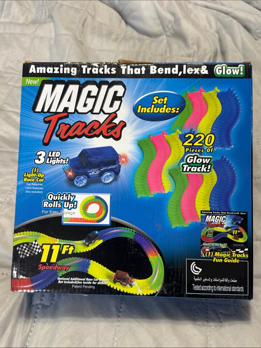 Glow Race Set - Multicolor Light-Up Track magic tracks, new and seal box